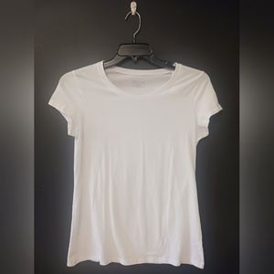 NO BOUNDARIES WOMENS LARGE SIZE 11-13 ALL WHITE TEE SHIRT